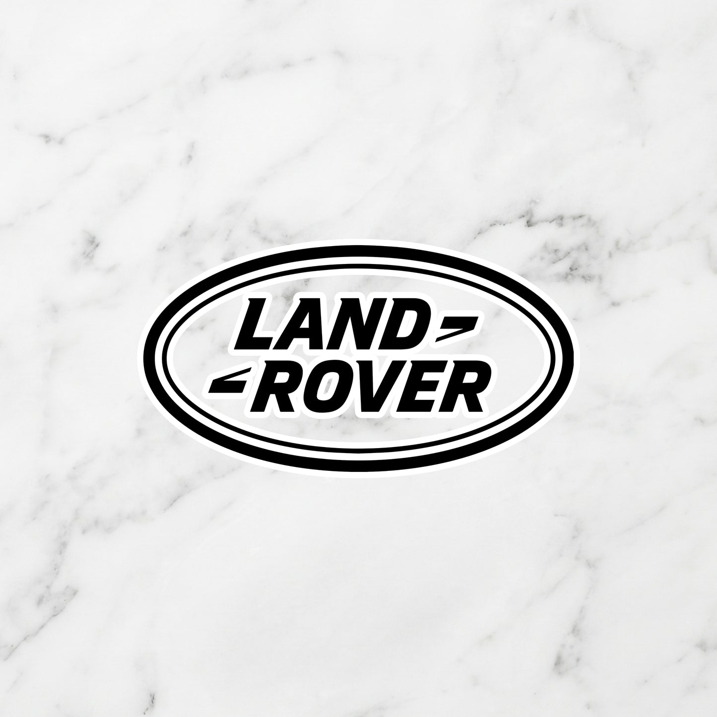 Land Rover Oval Logo Kiss-Cut Vinyl Sticker – Adventure Stealth Edition