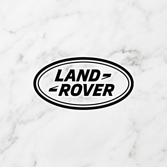 Land Rover Oval Logo Kiss-Cut Vinyl Sticker – Adventure Stealth Edition