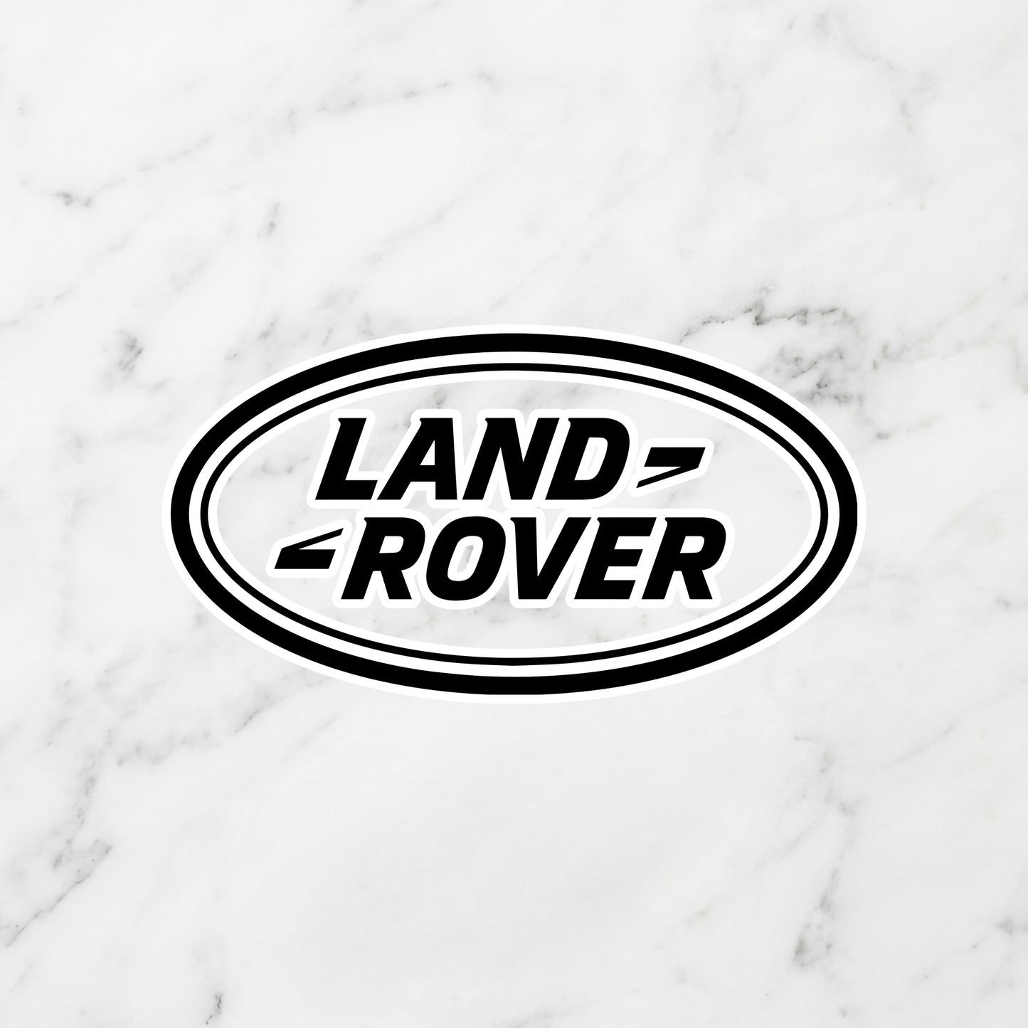 Land Rover Oval Logo Kiss-Cut Vinyl Sticker – Adventure Stealth Edition