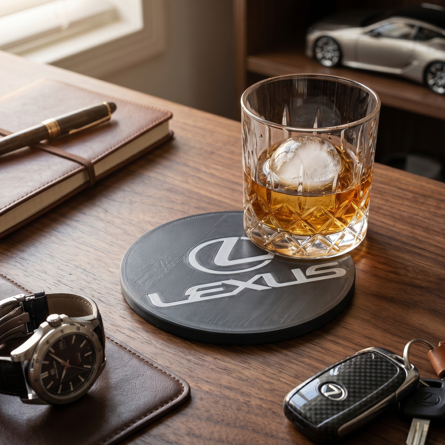 Lexus Custom 3D Logo Coaster – Personalized Edition