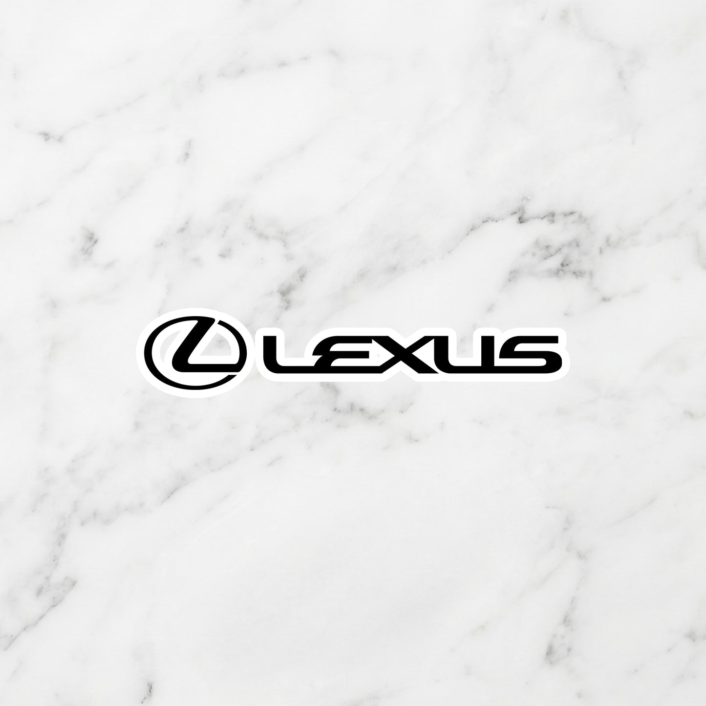 Lexus Kiss-Cut Vinyl Sticker – Modern Luxury Stealth Edition