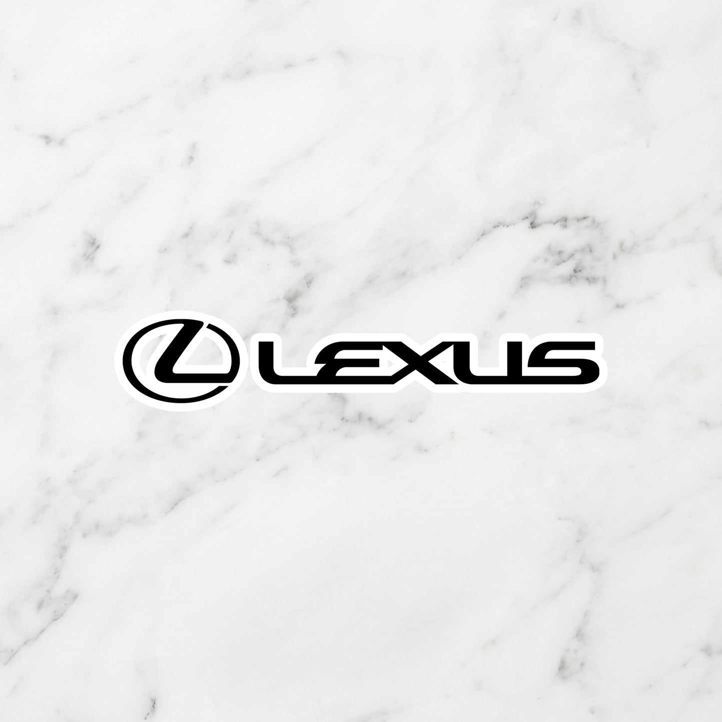 Lexus Kiss-Cut Vinyl Sticker – Modern Luxury Stealth Edition