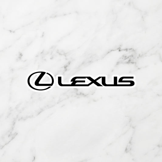 Lexus Kiss-Cut Vinyl Sticker – Modern Luxury Stealth Edition