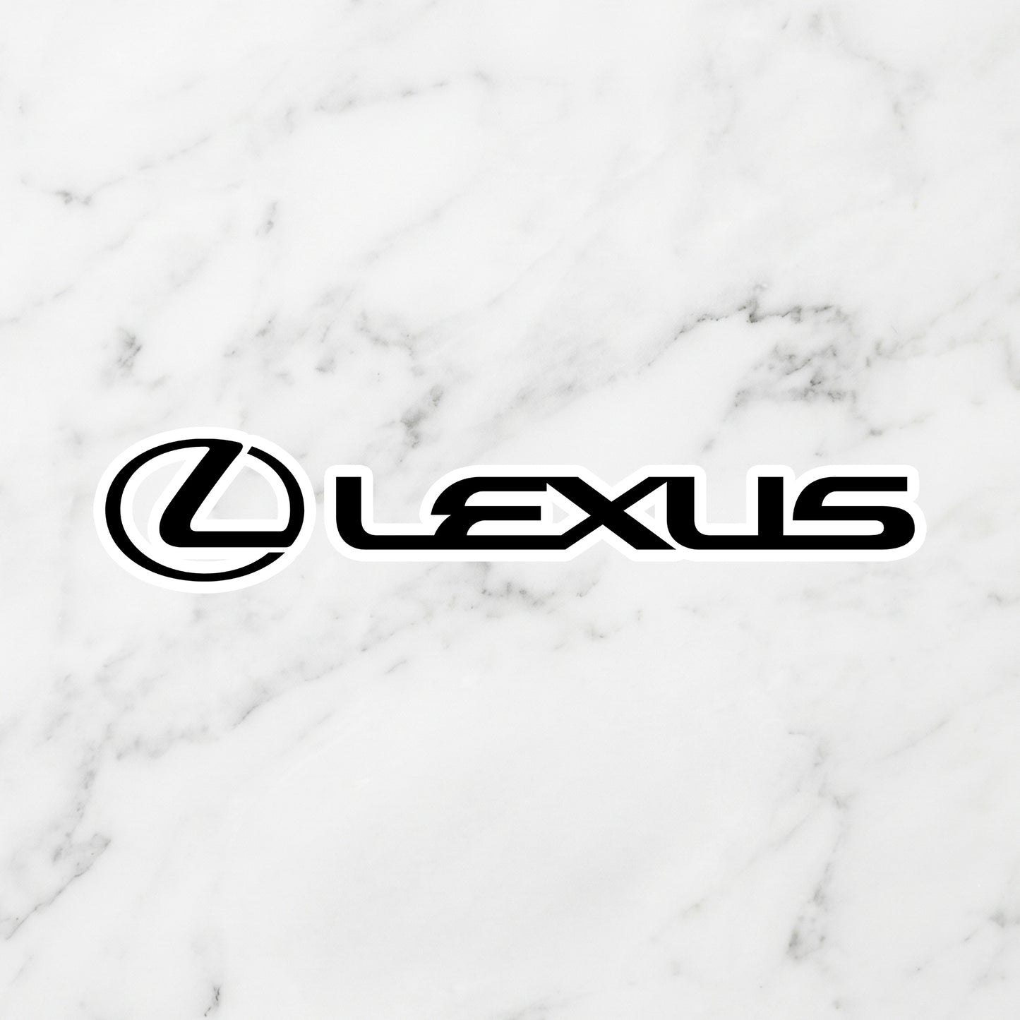 Lexus Kiss-Cut Vinyl Sticker – Modern Luxury Stealth Edition