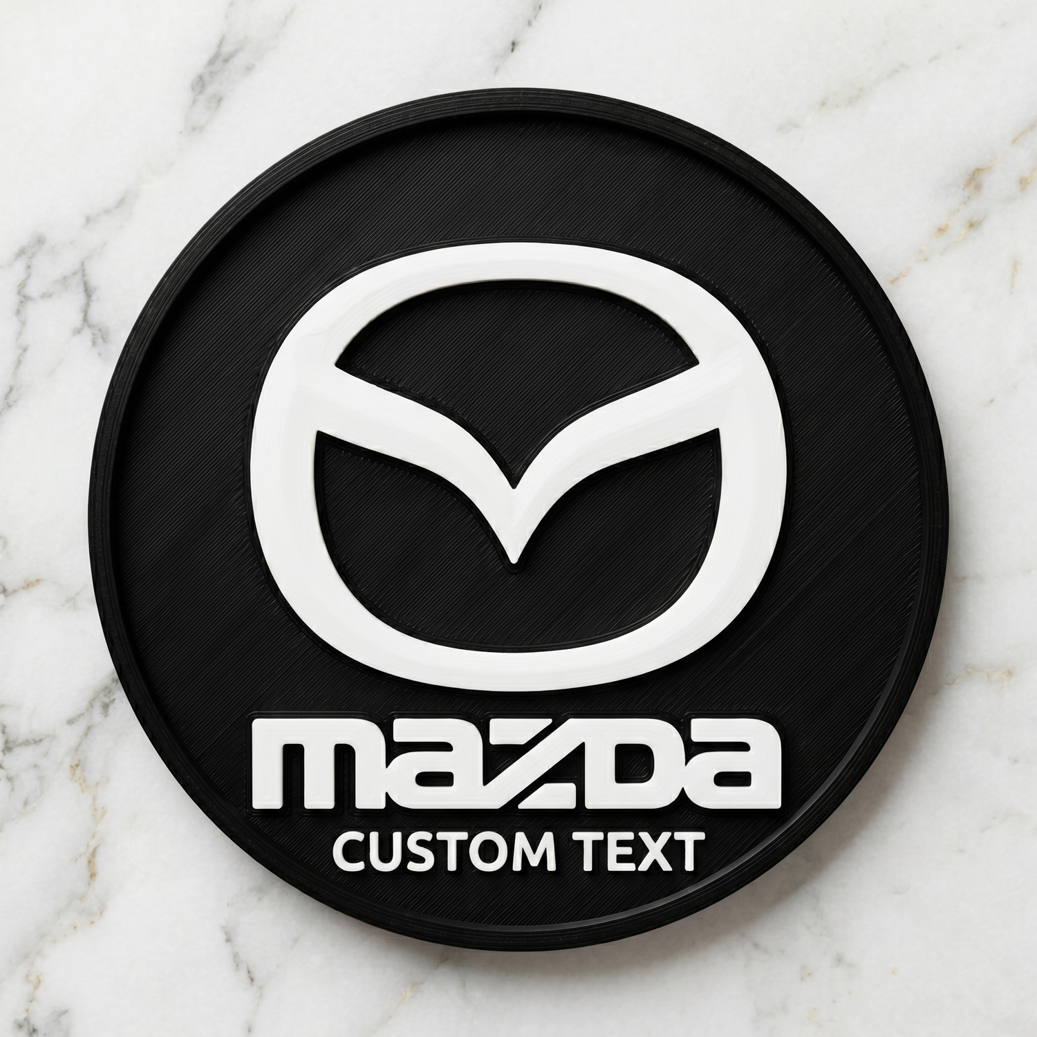 Mazda Custom 3D Logo Coaster – Personalized Edition