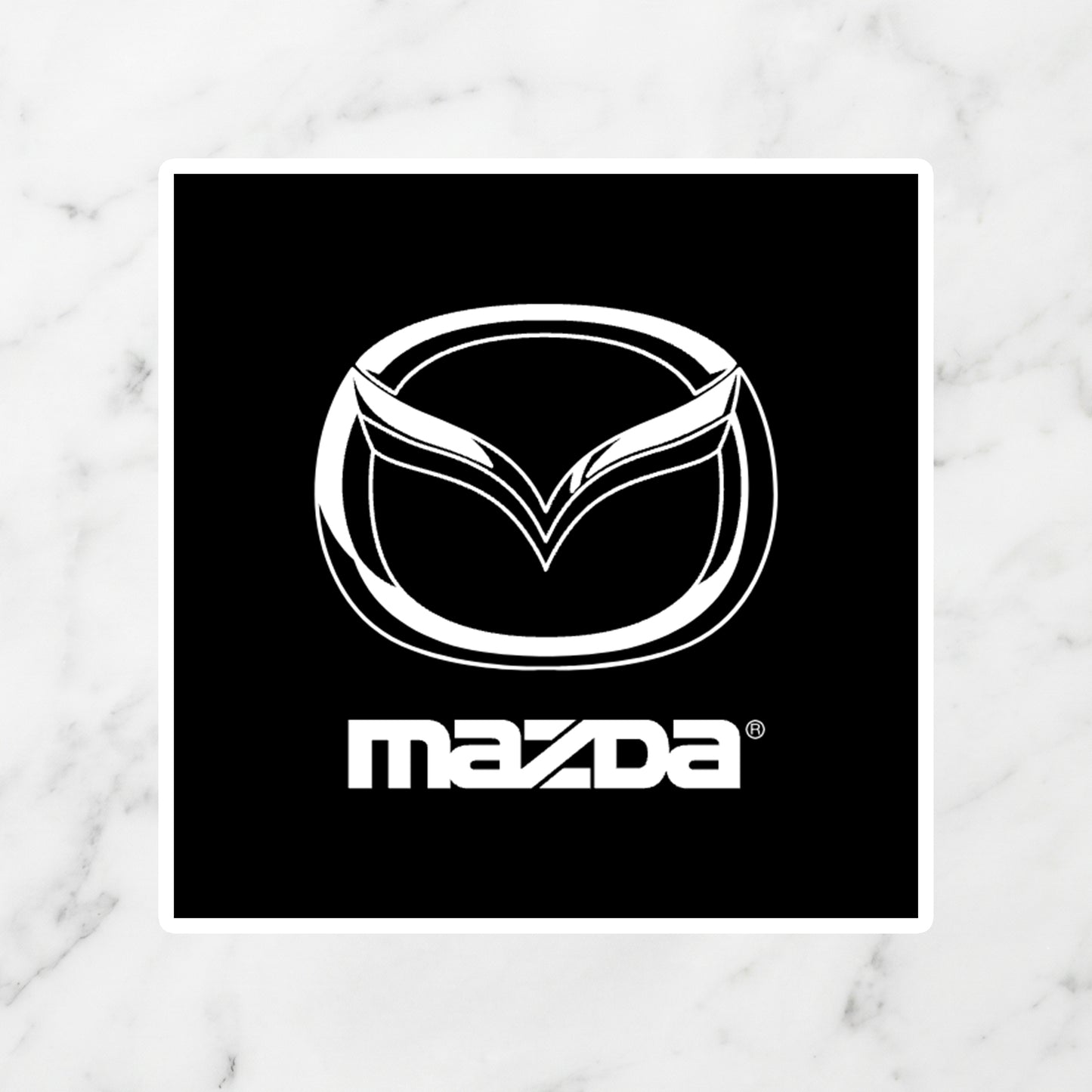 Mazda "Flying M" Logo Kiss-Cut Vinyl Sticker – JDM Stealth Edition