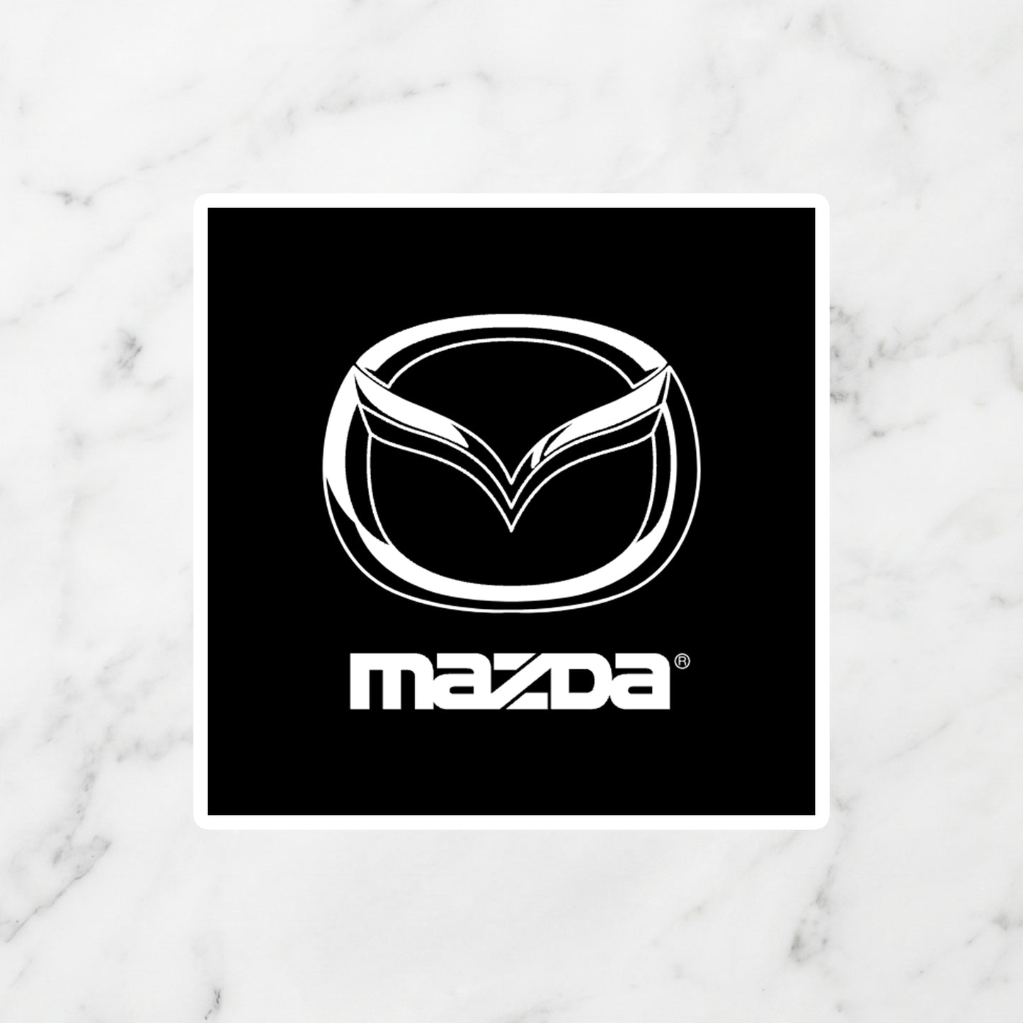 Mazda "Flying M" Logo Kiss-Cut Vinyl Sticker – JDM Stealth Edition