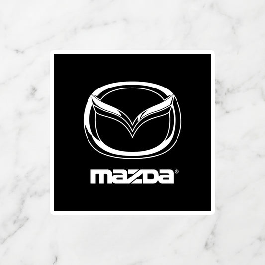 Mazda "Flying M" Logo Kiss-Cut Vinyl Sticker – JDM Stealth Edition