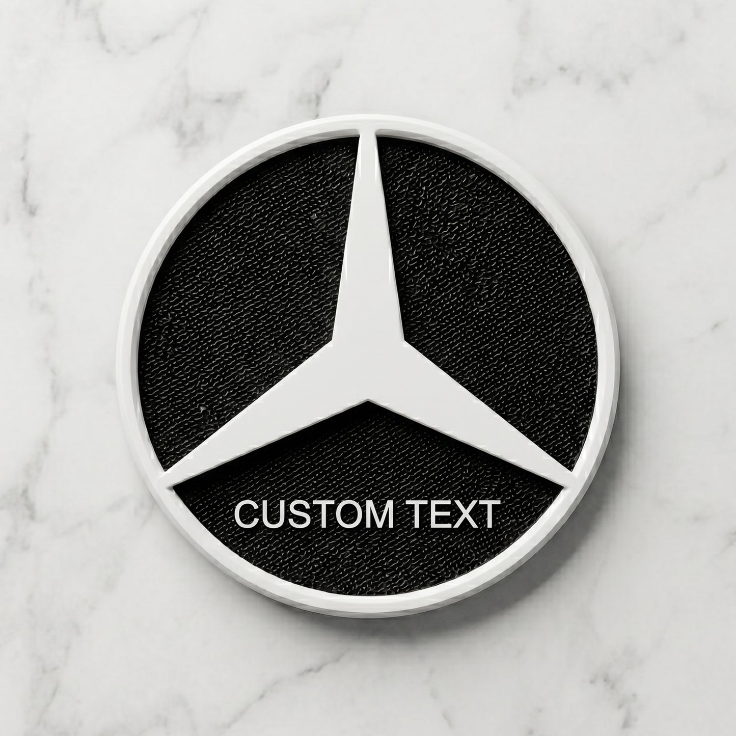 Mercedes Custom 3D Logo Coaster – Personalized Edition