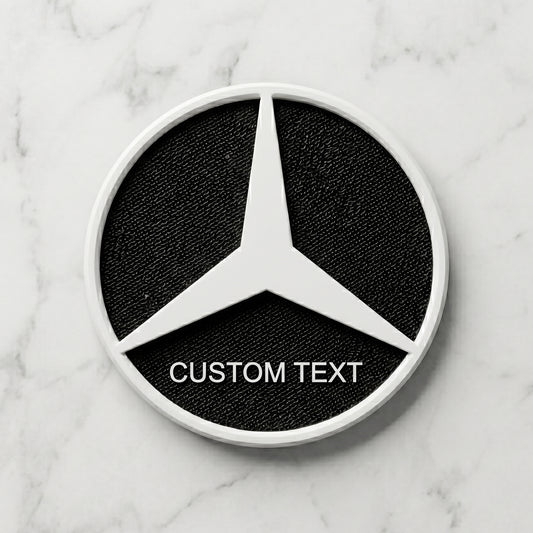 Mercedes Custom 3D Logo Coaster – Personalized Edition