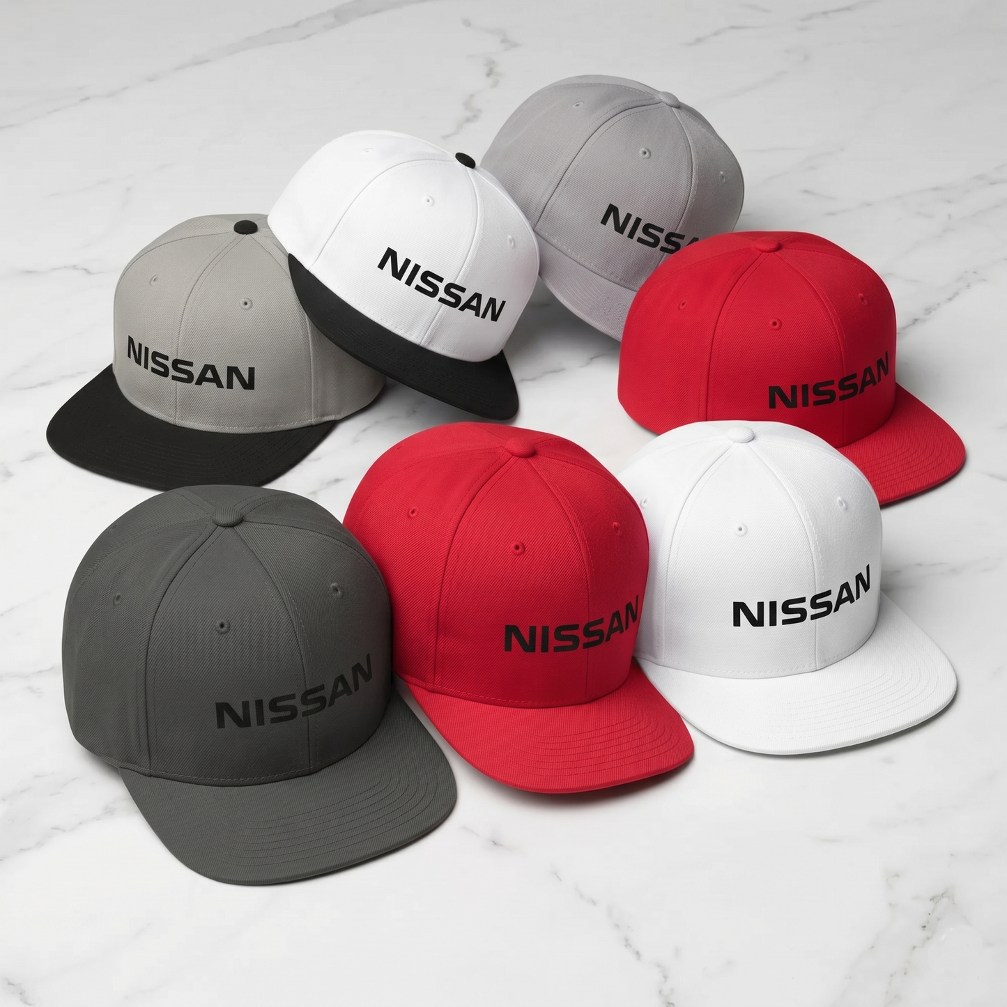 Nissan  Racing Snapback Hat – Classic Flat Bill Cap