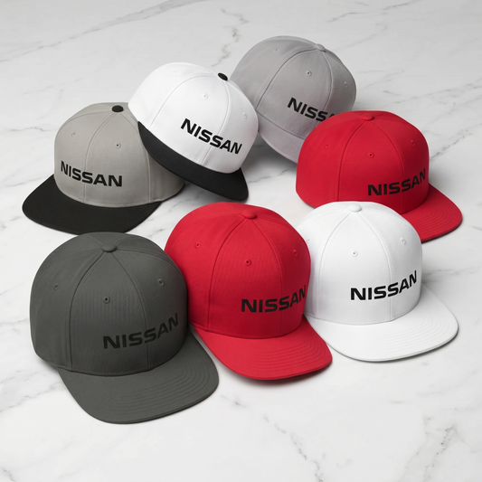 Nissan  Racing Snapback Hat – Classic Flat Bill Cap