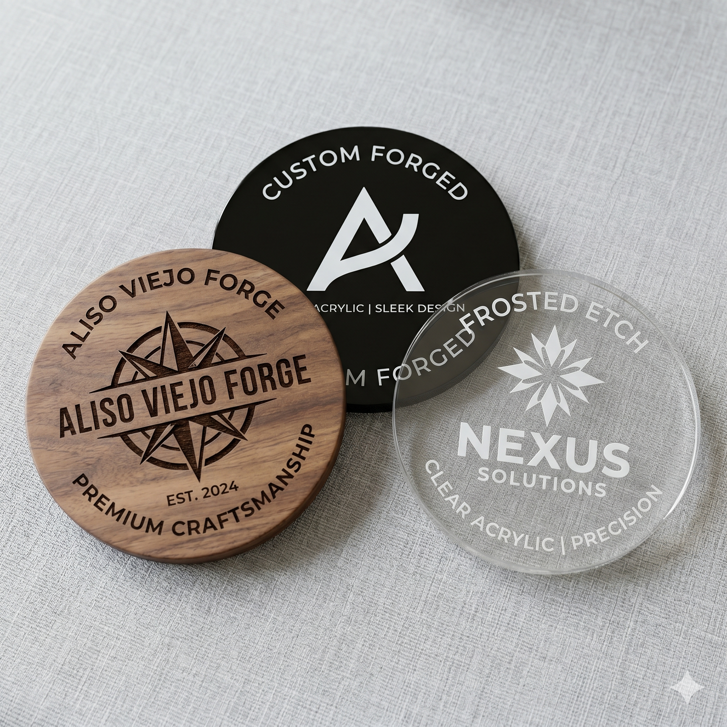 Personalized Coasters | Custom Laser Etched