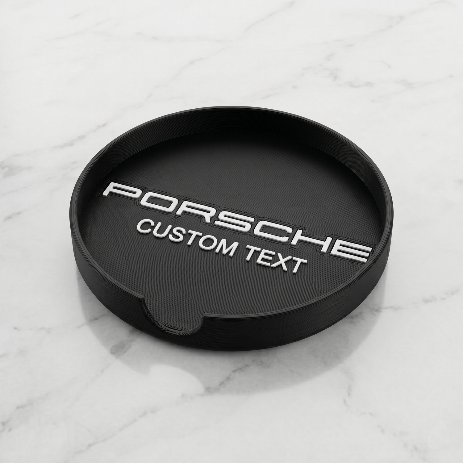 Porsche Custom 3D Logo Coaster – Personalized Edition