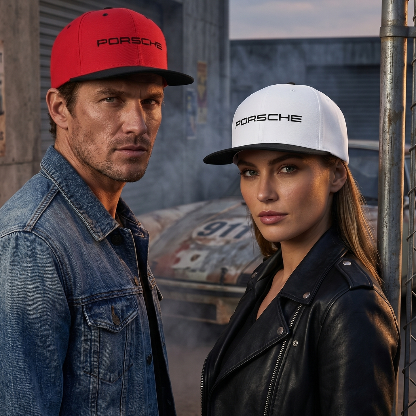 Porsche Racing Snapback Hat – Classic Flat Bill Cap