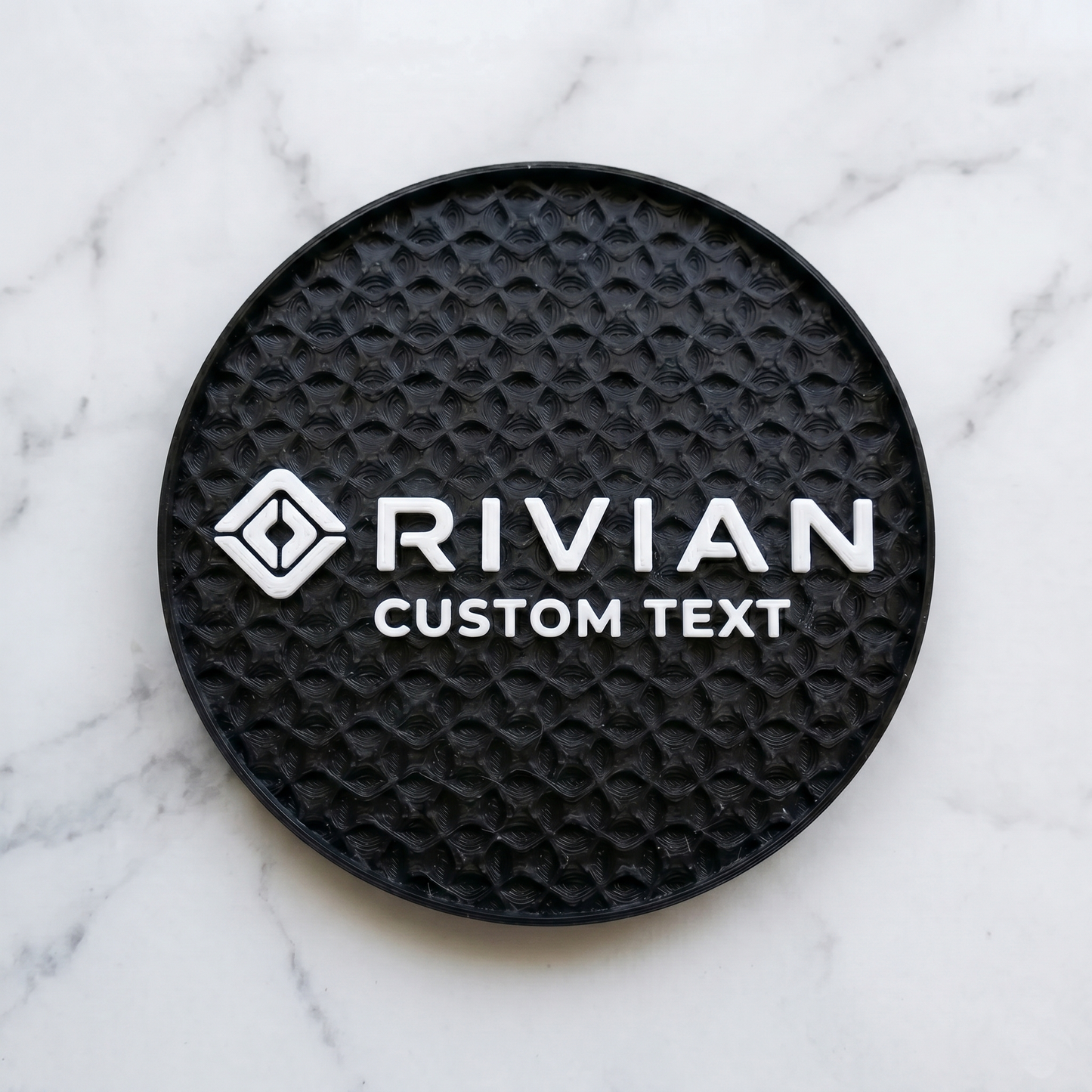 Rivian Custom 3D Logo Coaster – Personalized Edition