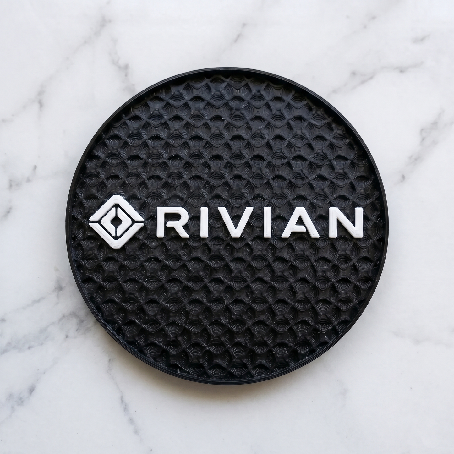 Rivian Custom 3D Logo Coaster – Personalized Edition