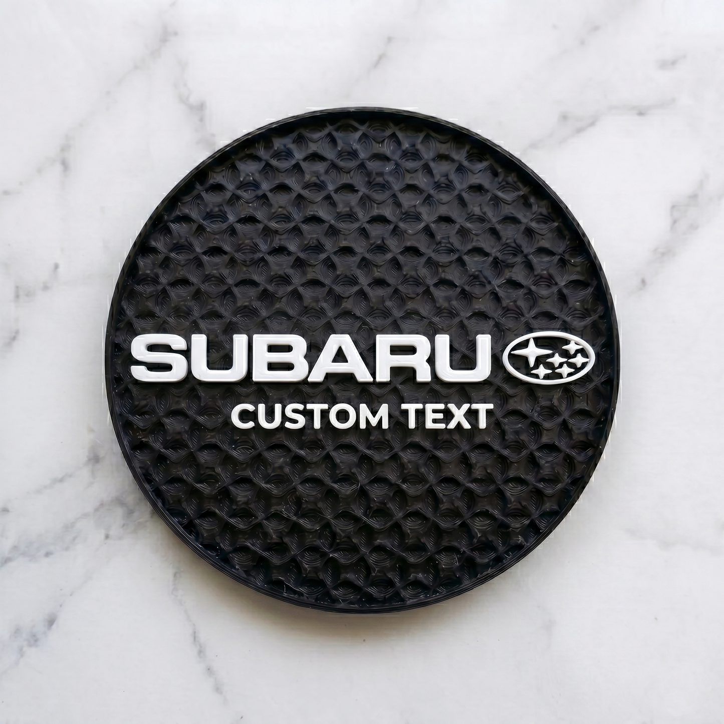 Subaru Custom 3D Logo Coaster – Personalized Edition