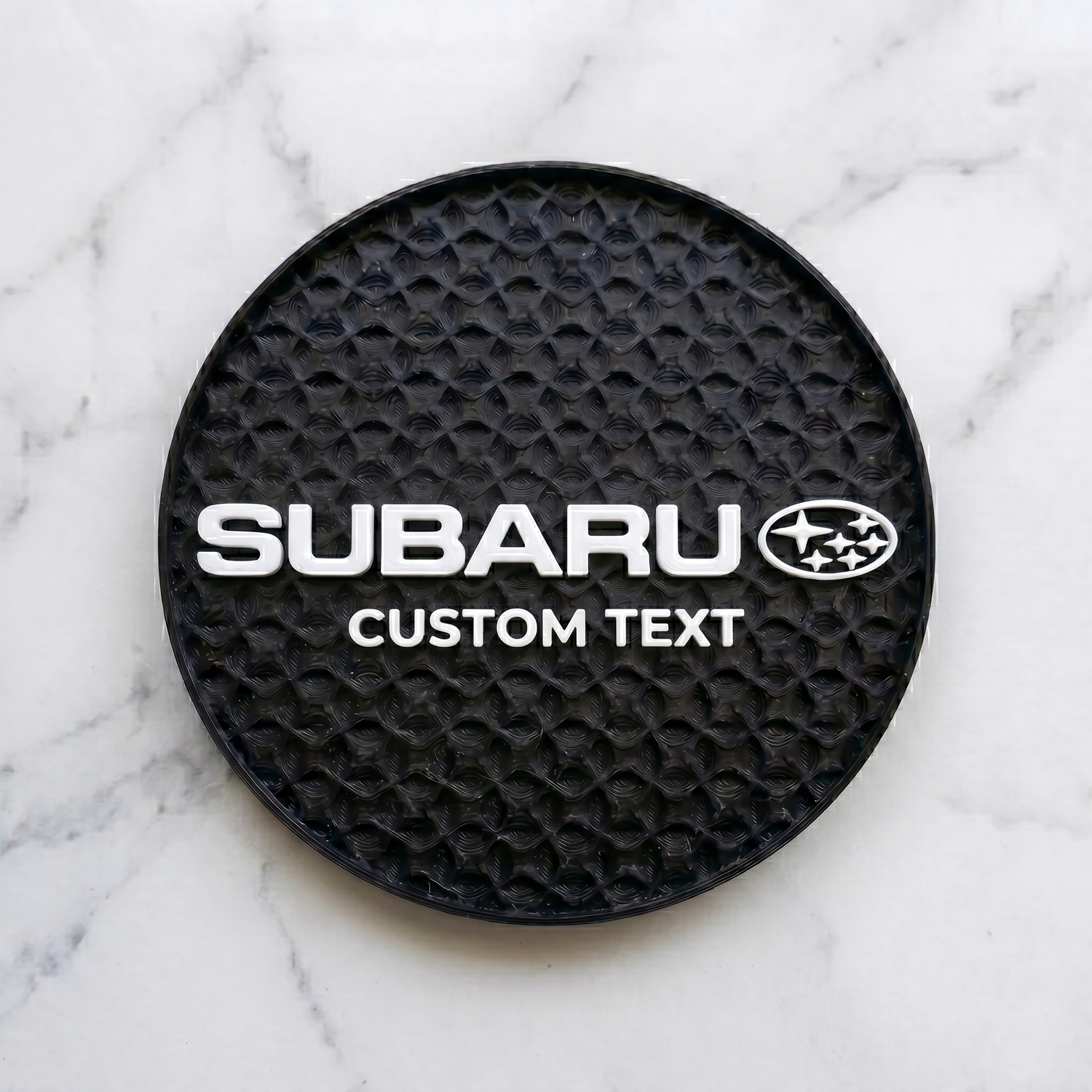 Subaru Custom 3D Logo Coaster – Personalized Edition