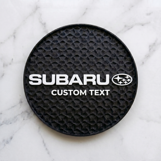 Subaru Custom 3D Logo Coaster – Personalized Edition