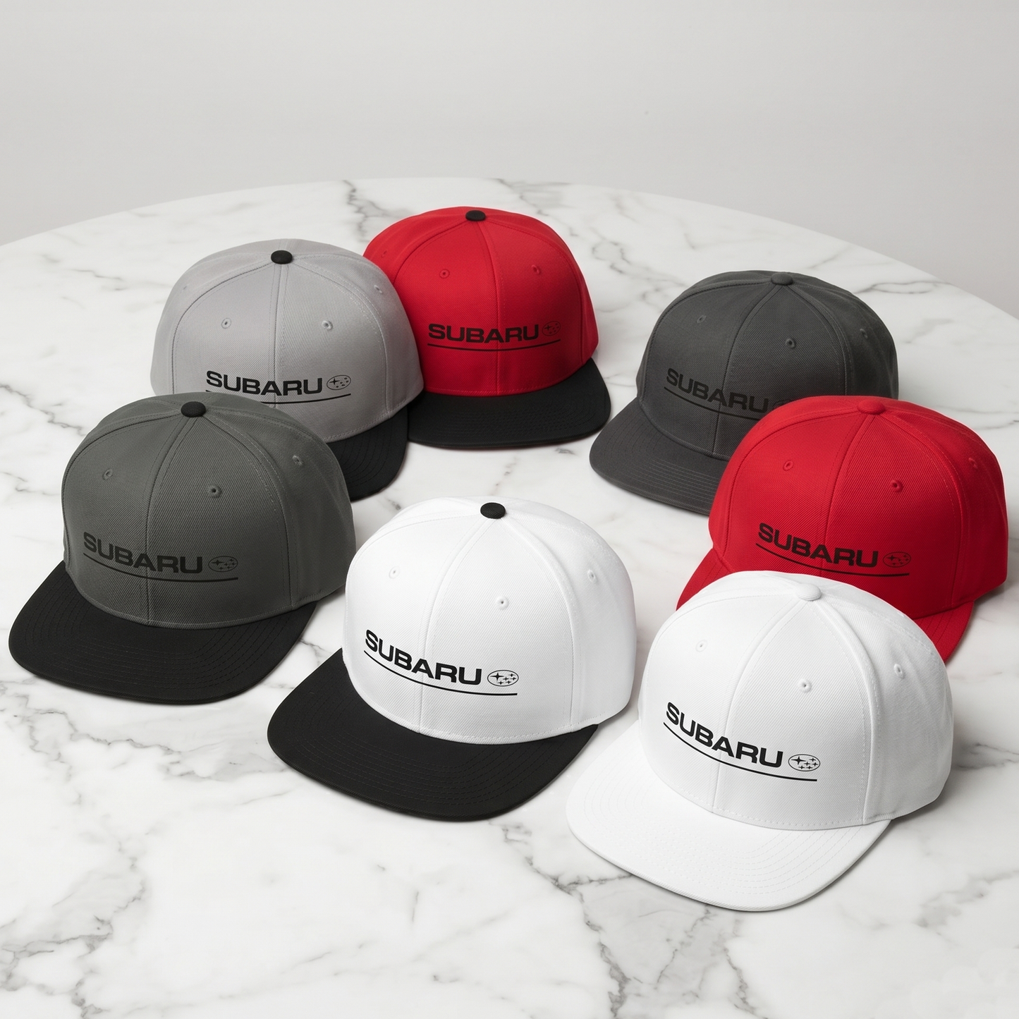Subaru Racing Logo Snapback Hat – Classic Flat Bill Cap