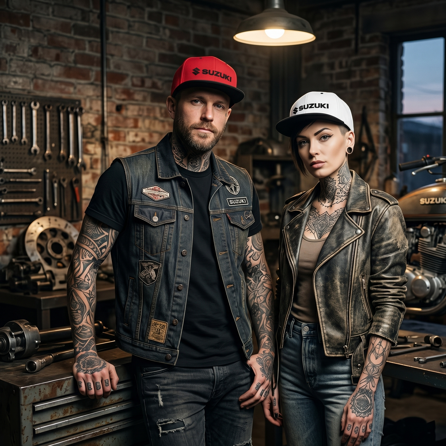Suzuki Logo Racing Snapback Hat – Retro  Bill Cap