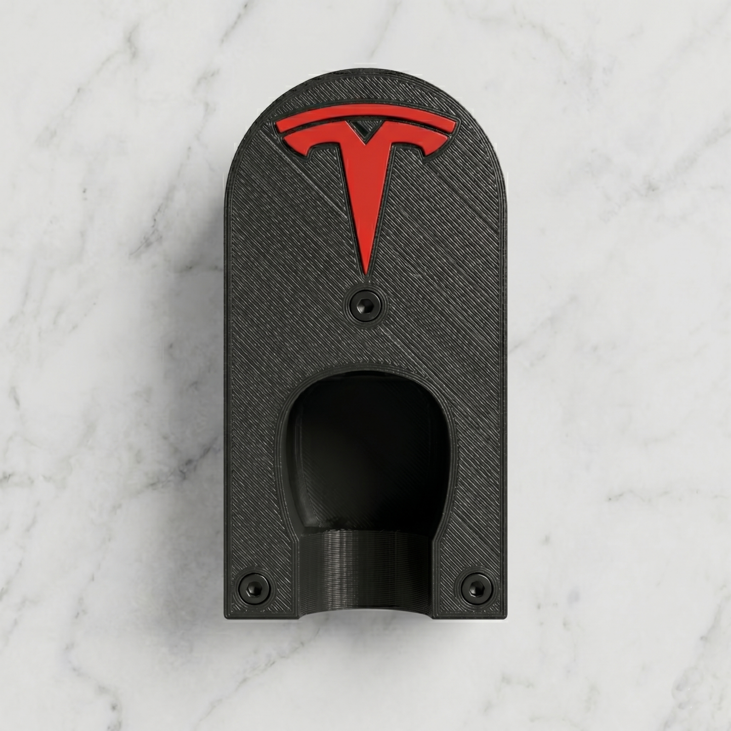 Tesla NACS Mobile Charger Wall Mount & Cable Organizer – Sleek 3D-Printed Design
