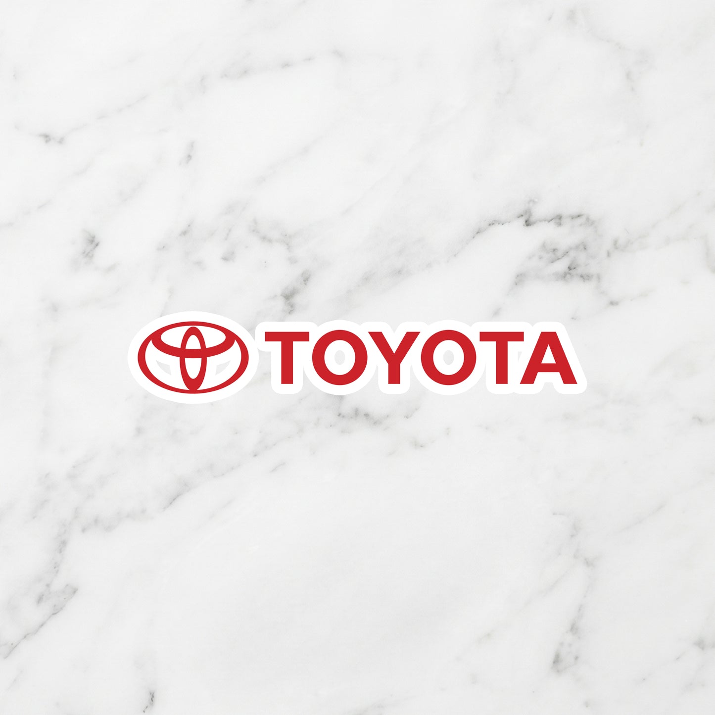 Toyota Kiss-Cut Vinyl Sticker – Heritage Red Edition