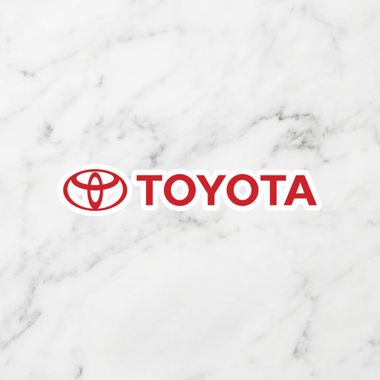 Toyota Kiss-Cut Vinyl Sticker – Heritage Red Edition