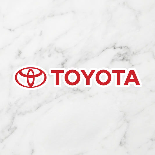 Toyota Kiss-Cut Vinyl Sticker – Heritage Red Edition